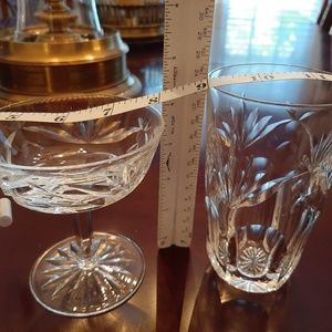 price drop to $55   2 Waterford ASHLING crystal glasses